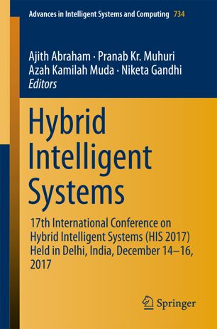 Hybrid Intelligent Systems 1st Ed Ajith Abraham Pranab Kr Muhuri