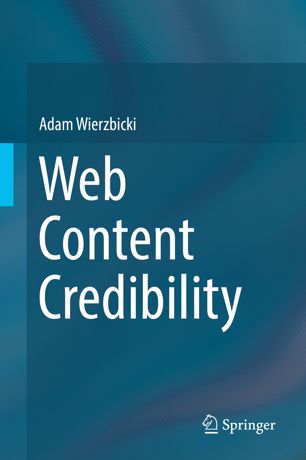 Web Content Credibility 1st Ed Adam Wierzbicki