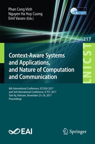 Contextaware Systems And Applications And Nature Of Computation And Communication 1st Ed Phan Cong Vinh