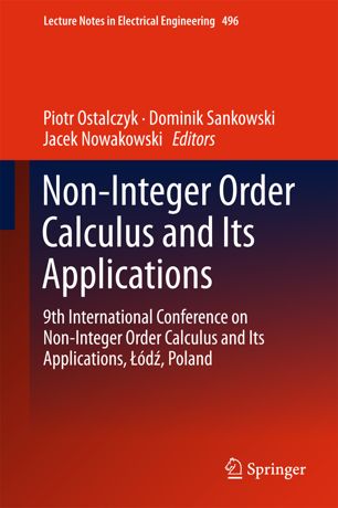 Noninteger Order Calculus And Its Applications 1st Ed Piotr Ostalczyk