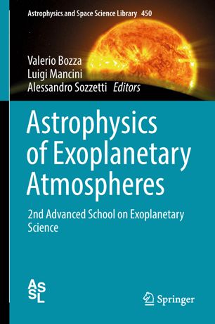Astrophysics Of Exoplanetary Atmospheres 1st Ed Valerio Bozza