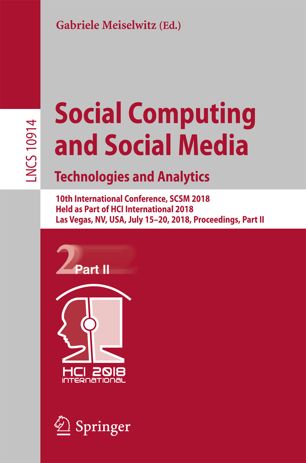 Social Computing And Social Media Technologies And Analytics 1st Ed Gabriele Meiselwitz