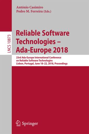 Reliable Software Technologies Adaeurope 2018 1st Ed Antnio Casimiro
