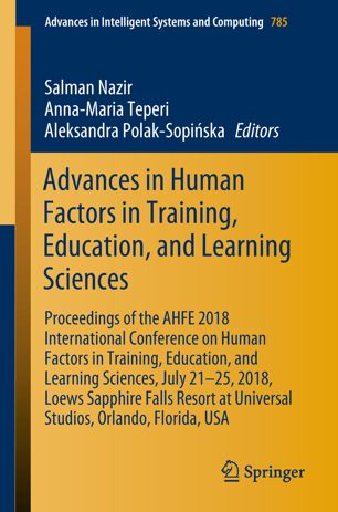 Advances In Human Factors In Training Education And Learning Sciences 1st Ed Salman Nazir