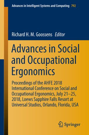 Advances In Social And Occupational Ergonomics 1st Ed Richard H M Goossens