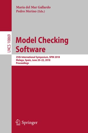 Model Checking Software 1st Ed María Del Mar Gallardo Pedro Merino