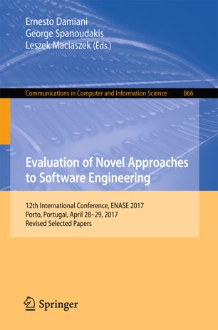 Evaluation Of Novel Approaches To Software Engineering 1st Ed Ernesto Damiani