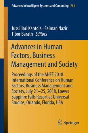 Advances In Human Factors Business Management And Society 1st Ed Jussi Ilari Kantola