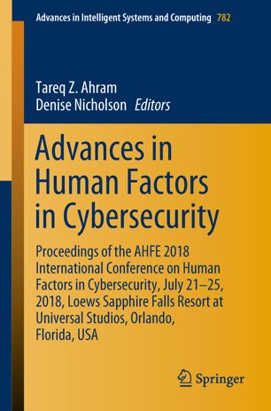 Advances In Human Factors In Cybersecurity 1st Ed Tareq Z Ahram