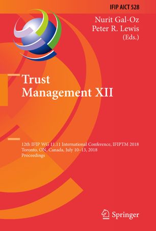 Trust Management Xii 1st Ed Nurit Galoz Peter R Lewis