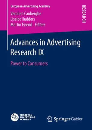 Advances In Advertising Research Ix 1st Ed Verolien Cauberghe