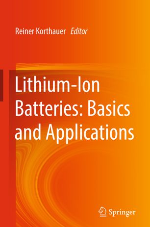 Lithiumion Batteries Basics And Applications 1st Ed Reiner Korthauer