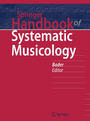 Springer Handbook Of Systematic Musicology 1st Ed Rolf Bader
