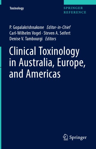 Clinical Toxinology In Australia Europe And Americas 1st Ed Carlwilhelm Vogel
