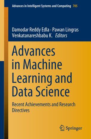 Advances In Machine Learning And Data Science 1st Ed Damodar Reddy Edla
