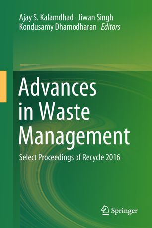 Advances In Waste Management 1st Ed Ajay S Kalamdhad Jiwan Singh