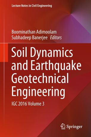 Soil Dynamics And Earthquake Geotechnical Engineering 1st Ed Boominathan Adimoolam