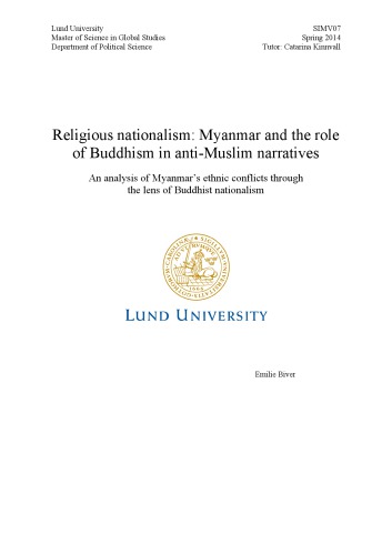 Religious Nationalism Myanmar And The Role Of Buddhism In Antimuslim Narratives Emilie Biver
