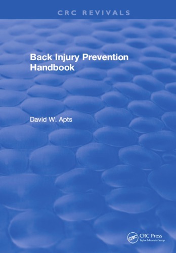 Back Injury Prevention Handbook Apts David W