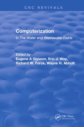 Computerization In The Water And Wastewater Fields Glysson Eugene A