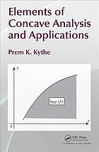 Elements Of Concave Analysis And Applications Kythe Prem K