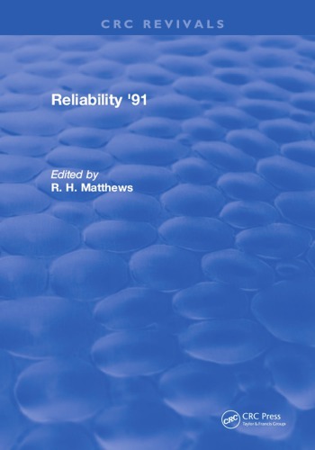 Reliability 91 Matthews R H