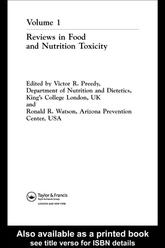 Reviews In Food And Nutrition Toxicity Watson Ronald Ross Preedy