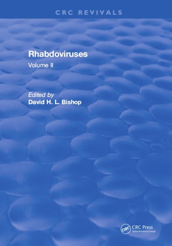 Rhabdoviruses Volume Ii Bishop David H L