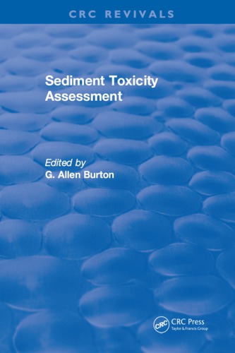 Sediment Toxicity Assessment Burton G Allen
