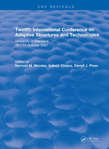 Twelfth International Conference On Adaptive Structures And Technologies Norman Wereley