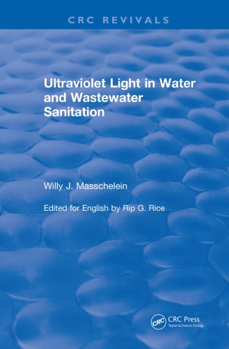 Ultraviolet Light In Water And Wastewater Sanitation 2002 Masschelein