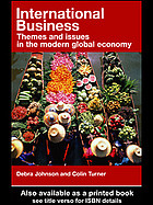 International Business Themes And Issues In The Modern Global Economy Turner