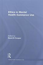 Ethics In Mentalhealth Substance Use Cooper David B