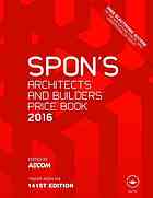 Spons Architects And Builders Price Book 2016 Aecom