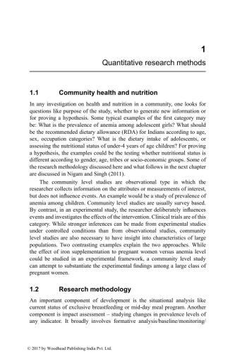 Statistical Aspects Of Community Health And Nutrition Nigam A K