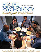 Social Psychology Sociological Perspectives 2nd David E Rohall
