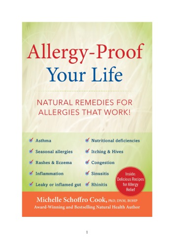 Allergy Proof Your Life Natural Remedies For Allergies That Work Michelle Schoffro Cook