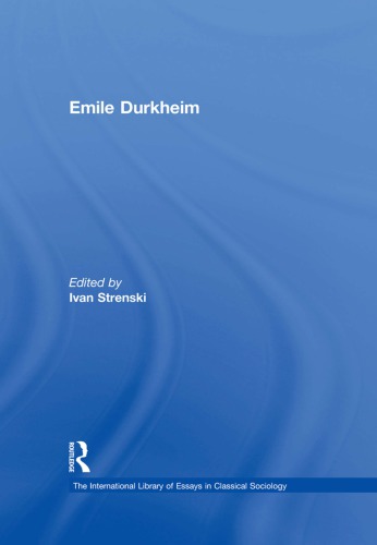 Emile Durkheim Ivan Strenski Ed