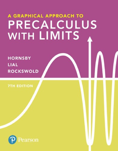 A Graphical Approach To Precalculus With Limits 7th John Hornsby