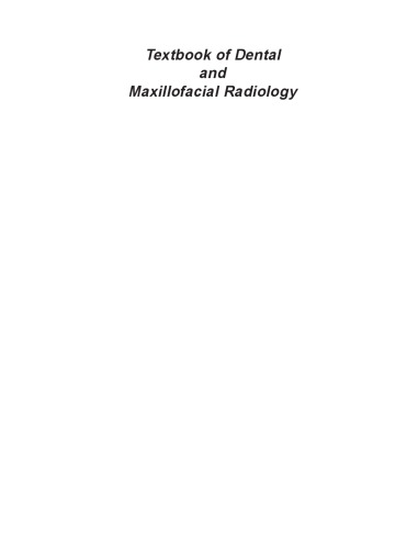 Textbook Of Dental And Maxillofacial Radiology 2nd Edition Freny R Karjodkar Mds