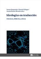 Ideologias En Traduccion Literatura Didactica Cultura Kasperska