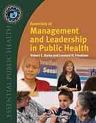 Foundations Of Public Health Management And Leadership Friedman