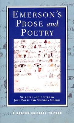 Emersons Prose And Poetry Paperback Ralph Waldo Emerson Joel Porte Saundra Morris