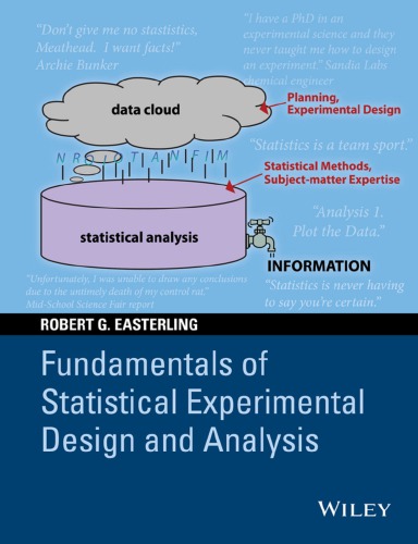 Fundamentals Of Statistical Experimental Design And Analysis Hardcover Robert G Easterling