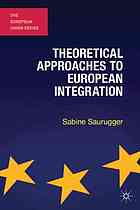 Theoretical Approaches To European Integration Sabine Saurugger