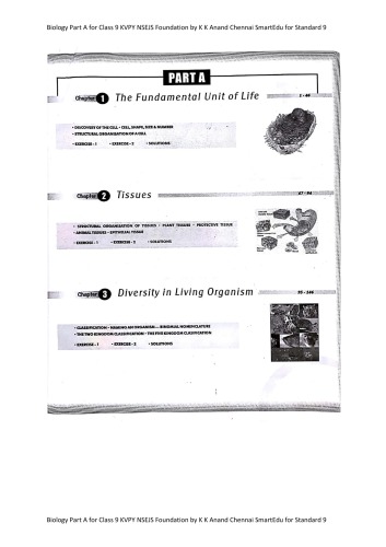 Biology Part A For Class 9 K K Anand Chennai
