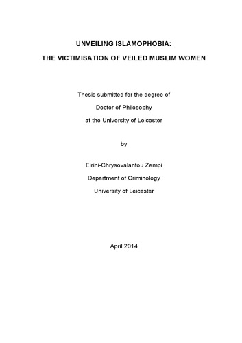 Unveiling Islamophobia The Victimisation Of Veiled Muslim Women Eirinichrysovalantou Zempi