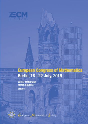 European Congress Of Mathematics Berlin July 1822 2016 Mehrmann
