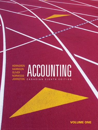 Accounting Canadian 8th Ed Horngren Charles T
