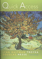 Quick Access Reference For Writers 6th Ed Lynn Quitman Troyka